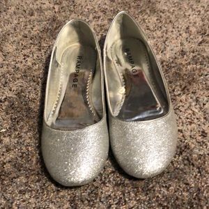 Silver Glittery Ballet Slipper Rampage